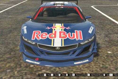 Acura and Red Bull Logo for Jester